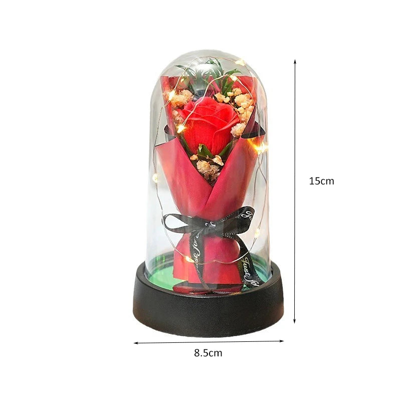 🌹 Everlasting Rose LED Glass Dome
