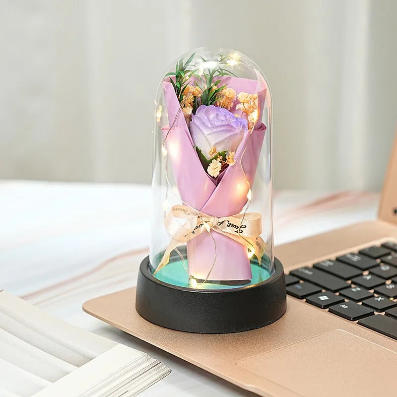 🌹 Everlasting Rose LED Glass Dome