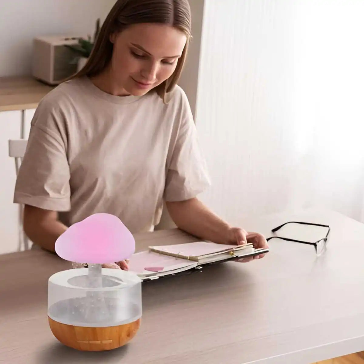 🌧️ Rain Cloud Humidifier Lamp