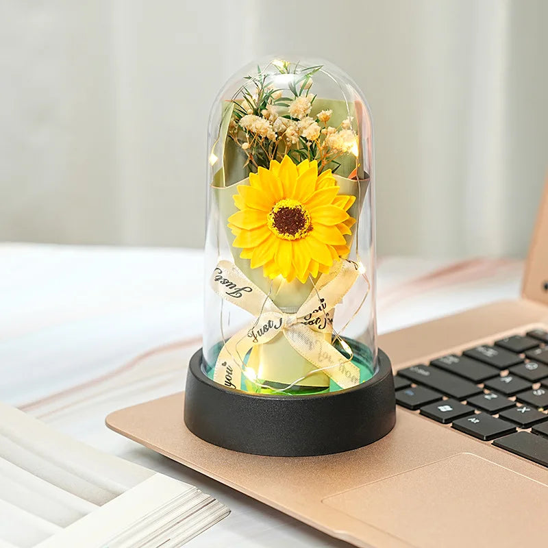 🌹 Everlasting Rose LED Glass Dome