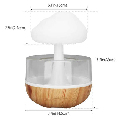 🌧️ Rain Cloud Humidifier Lamp
